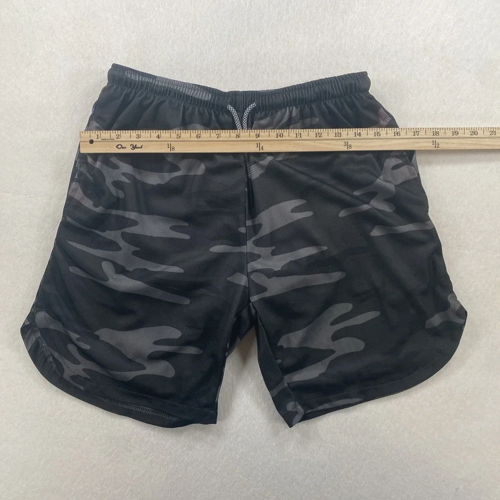 Single layer 2 In 1 Quick-drying solid color Men's Short  Jogger Sport Large S2
